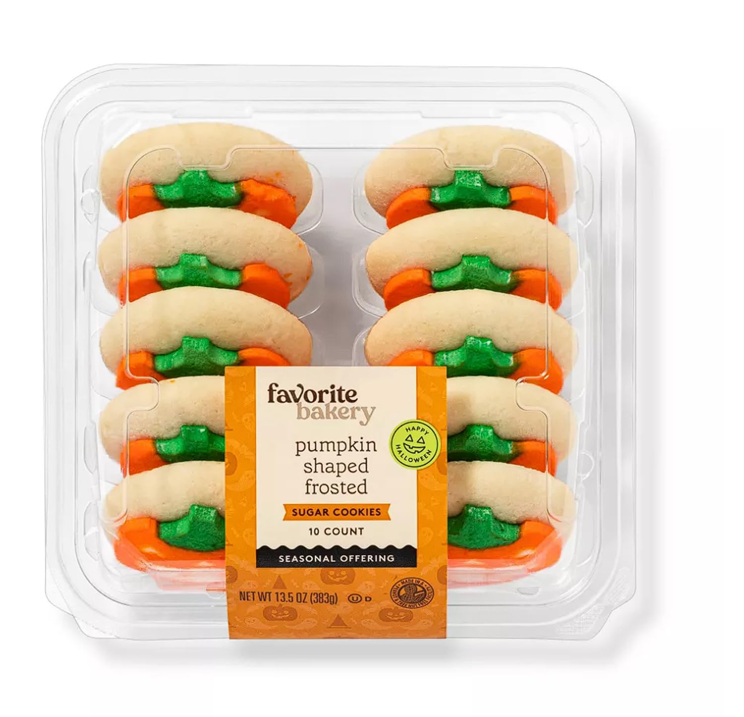 ジュン　メープル　ロボ　キャラメル　ラッキー Amazon.com: Frosted Sugar Cookies (Pumpkin) Halloween - 13.5oz